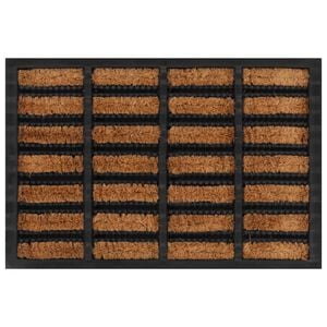 vidaXL Paillasson rectangulaire 40x60 cm caoutchouc et fibre de coco