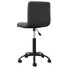 vidaXL Chaise pivotante de bureau Noir Velours