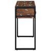 vidaXL Table console multicolore 100x35x75 cm bois massif r&eacute;cup&eacute;ration