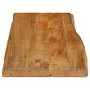 vidaXL Dessus de table 80x40x2,5 cm bord vivant bois massif manguier