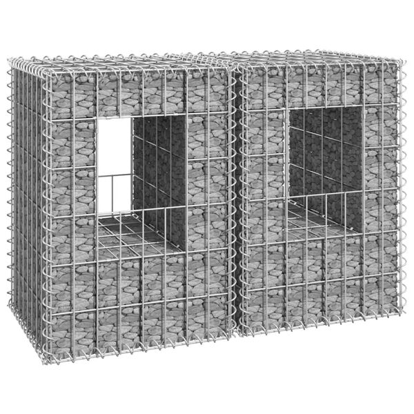 vidaXL Poteaux &agrave; panier de gabion 2 pcs 40x40x60 cm Fer