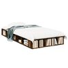 vidaXL Cadre de lit sans matelas ch&ecirc;ne fum&eacute; 75x190 cm