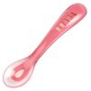 Beaba Ensemble d'assiette b&eacute;b&eacute; &agrave; 2 compartiments Silicone Rose