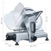 vidaXL Trancheur &agrave; viande &eacute;lectrique professionnel 220 mm