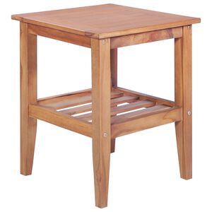 vidaXL Table basse 40x40x50 cm Carr&eacute;e Teck solide