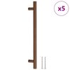 vidaXL Poign&eacute;es d'armoire 5 pcs bronze 192 mm acier inoxydable