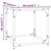 vidaXL Table d'appoint Chêne sonoma 40x40x40 cm Bois d'ingénierie