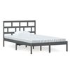 vidaXL Cadre de lit sans matelas gris bois massif 120x200 cm