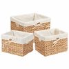 vidaXL Paniers de rangement 3 pc Jacinthe d'eau 35 x 30 x 25 cm