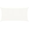 vidaXL Voile d'ombrage 160 g/m&sup2; Blanc 3x6 m PEHD