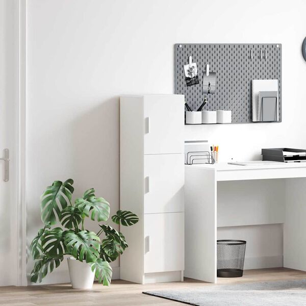 vidaXL Haut Armoire Blanc 31.5 x 32 x 122.5 cm