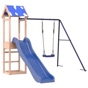 vidaXL Aire de jeux d'ext&eacute;rieur bois massif de douglas