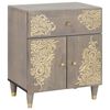 vidaXL Cabinet de chevet avec porte Gris 50 x 33 x 60 cm