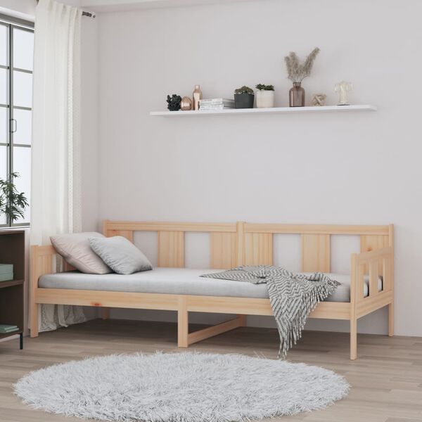vidaXL Lit de jour sans matelas bois de pin massif 90x190 cm
