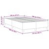 vidaXL Cadre de lit plateforme Vert gris 120 x 190 cm tissu