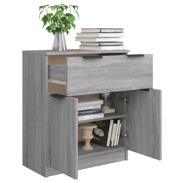 vidaXL Buffet Sonoma gris 60x30x70 cm Bois d'ingénierie