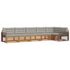 vidaXL Ensemble de canap&eacute;s d'ext&eacute;rieur 6 pc Gris Naturel et Clair
