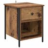 vidaXL Cabinet de chevet avec tiroir 2 pcs Bois ancien 40 x 42 x 50 cm