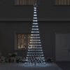 vidaXL Arbre de No&euml;l LED avec 455 LED Blanc froid 184,5 cm M&eacute;tal
