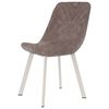 vidaXL Chaises &agrave; manger lot de 2 marron similicuir