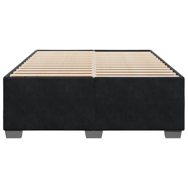 vidaXL Cadre de lit sans matelas noir 140x200 cm velours