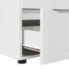 vidaXL Armoire de rangement Blanc brillant 60 x 48 x 57 cm