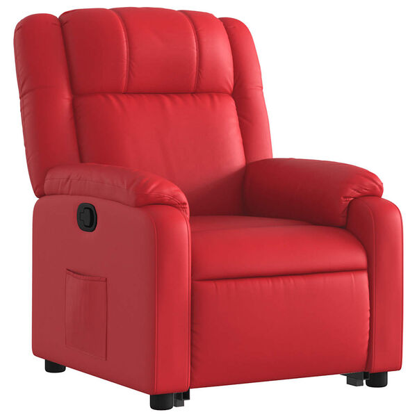 vidaXL Fauteuil inclinable Rouge Similicuir