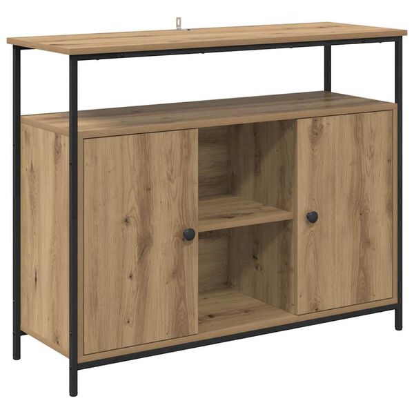 vidaXL Buffet Ch&ecirc;ne artisanal 100 x 35 x 80 cm Bois d'ing&eacute;nierie