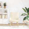 vidaXL fauteuil Crème 63 x 67 x 94 cm Tissu Sherpa