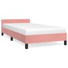 vidaXL Cadre de lit et t&ecirc;te de lit sans matelas rose 80x200 cm velours