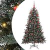 vidaXL Sapin de No&euml;l artificiel Vert 150 cm PVC, plastique et acier