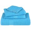 vidaXL Serviettes d'invit&eacute; FROGN 4 pcs turquoise 30x50cm 360 g/m&sup2;