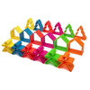 dëna Ensemble de jouets en silicone Maisons et arbres Neon 54 pcs