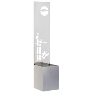 vidaXL &Eacute;cran de confidentialit&eacute; de jardin Fretwork Argent 32 x 150 cm