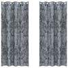 vidaXL Rideaux en velours 2 pc Gris Argent&eacute; 225 x 140 cm Velours