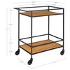 House Nordic Chariot de bar Avery 68x40x59 cm Naturel et noir
