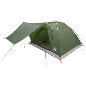vidaXL Tente de camping avec toit Vert 6 personnes Polyester et Acier