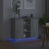 vidaXL Buffet LED Gris Sonoma 90 x 32 x 75 cm Bois d'ing&eacute;nierie