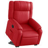 vidaXL Fauteuil inclinable &eacute;lectrique rouge similicuir