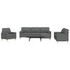 vidaXL Ensemble de canap&eacute;s 4 pcs repose-pied et coussins d&eacute;coratifs