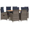 vidaXL Ensemble de repas ext&eacute;rieur 7 pc