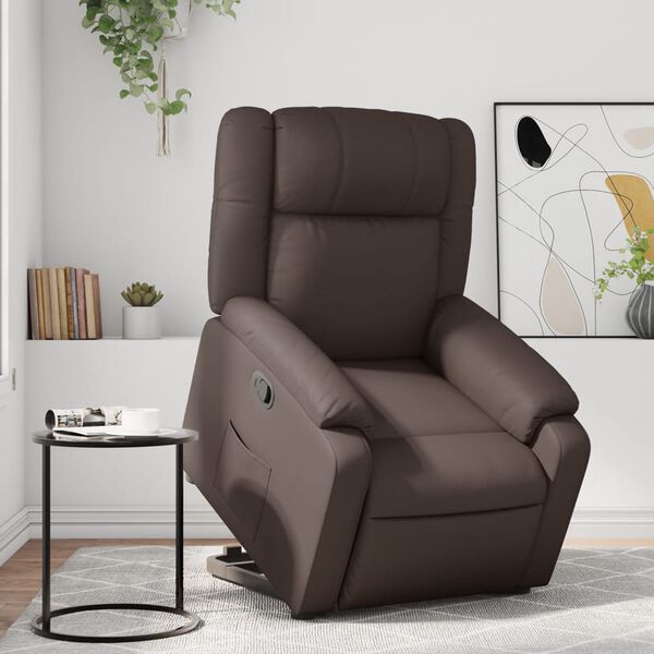 vidaXL Fauteuil inclinable marron similicuir