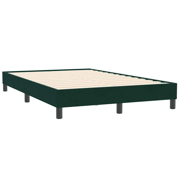 vidaXL Sommier &agrave; lattes de lit sans matelas vert fonc&eacute; 120x210 cm