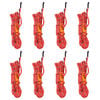 vidaXL Cordes de haubanage avec cl&eacute;s r&eacute;fl&eacute;chissantes 8 pcs 4 m 4 mm