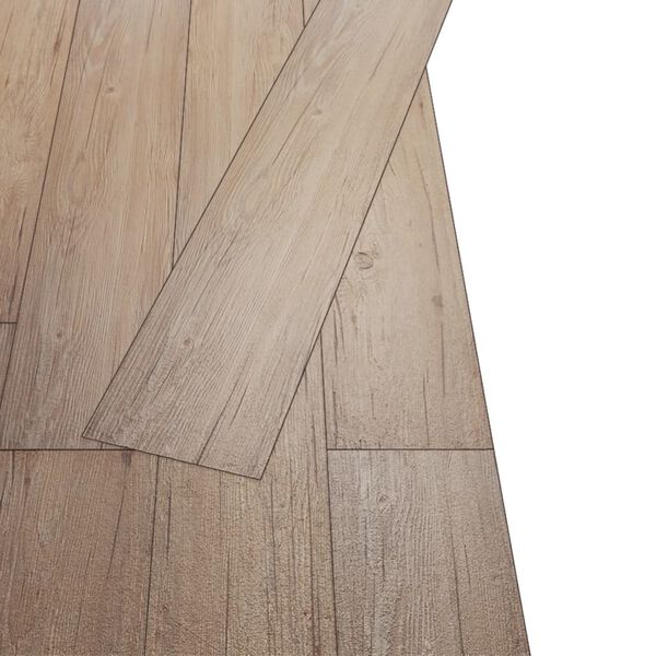 vidaXL Planches de plancher PVC autoadhésif 2,51 m² 2 mm Marron chêne