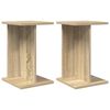 vidaXL Support de Plante 2 pi&egrave;ces Ch&ecirc;ne Sonoma 25 x 25,5 x 40,5 cm