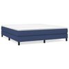 vidaXL Sommier &agrave; lattes de lit avec matelas Bleu 180x200 cm Tissu
