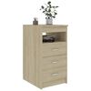vidaXL Armoire &agrave; tiroirs Ch&ecirc;ne sonoma 40x50x76 cm Bois d'ing&eacute;nierie