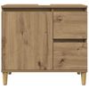 vidaXL Armoire lavabo chêne artisanal 65x33x60 cm bois d'ingénierie