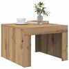 vidaXL Table basse Ch&ecirc;ne artisanal 50 x 50 x 35 cm Bois d'ing&eacute;nierie